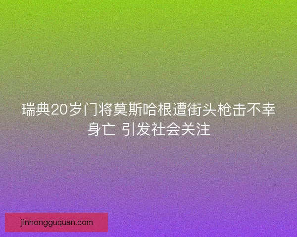 瑞典20岁门将莫斯哈根遭街头枪击不幸身亡 引发社会关注 瑞典20岁门将莫斯哈根遭街头枪击不幸身亡 引发社会关注